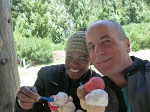 Colonia Suiza. The raspberry ice cream is divine!
