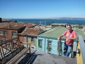 On the roof terrace, Hostel Ottavia