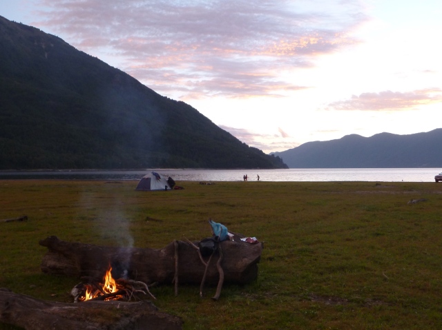 Camping in the wild, Lake Caburgua